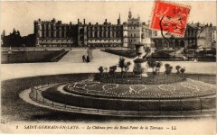Saint-Germain-en-Laye Chateau pris du Rond-Point de la Terrasse à Saint-Germain-en-Laye