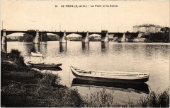 Le Pecq Le Pont et la Seine au Pecq