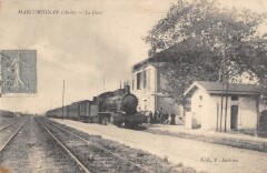 Marcorignan - La Gare - Train - cliché rare à Marcorignan