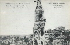 Notre Dame de Brébières et la jolie ville après les terribles bombardements -
																					80300 Albert
																			