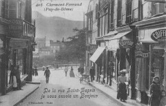Clermont Ferrand - De La Rue Saint Esprit Je Vous Envoie Un Bonjour à Clermont-Ferrand