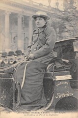 Paris - Les Femmes Cochers A Paris - Mme Lutgen Ex Comtesse Du Pin De La