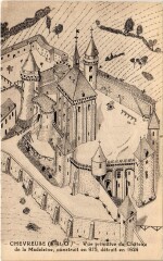 Chevreuse Chateau de la Madeleine - Vue Primitive à Chevreuse