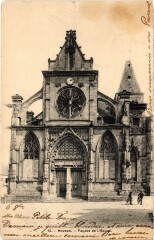 Houdan Facade de l'Eglise à Houdan