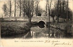Epone Vue du Pont Galant sur la Mauldre