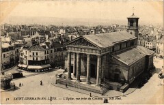 Saint-Germain-en-Laye L'Eglise - Vue prise du Chateau à Saint-Germain-en-Laye