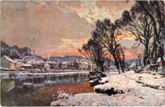 Bougival View at Winter à Bougival