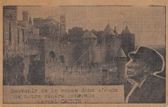 Carcassonne - Souvenir De La Venue Dans L'Aude De Notre Venere Camarade M à Carcassonne