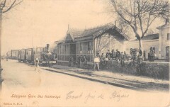 Lezignan - La Gare Des Tramways - Train En Gare