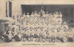 Carcassonne - La Saint Vincent - 1915 - cliché rare -
																					11000 Carcassonne
																			