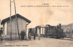 Saint Andre De Roquelongue - Gare - Arrivee Du Train - Gros Plan Superbe