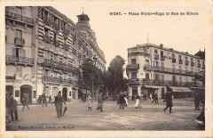 Vichy - Place Victor Hugo Et Rue De Nimes - cliché rare à Vichy
