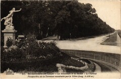 St Germain en Laye Le Rosarium et la Statue Le Torrent