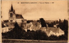 Montfort l'Amaury vue sur l'Eglise à Montfort-l'Amaury