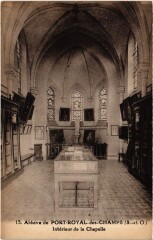 Chevreuse Port Royal Interieur de la Chapelle à Chevreuse