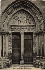 Mantes Eglise Notre Dame portail lateral