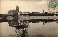 Mantes vue prise de l'Ile aux Dames