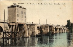 Poissy Le Pont et le Moulin de la Reine Blanche à Poissy