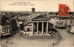 St Germain en Laye vue generale Place du Chateau