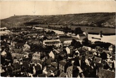 Mantes vue sur Dennemont et la Tour du Val