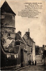 Carte postale ancienne Montfort l'Amaury Rue de la Treille, maison a Tourelle France
                                                                     à Montfort-l'Amaury
                                
