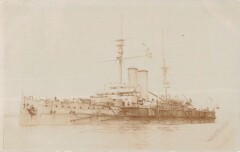 / Marine De Guerre - Carte Photo - Cuirasse H.m.s.britannia - cliché Pouteau -
													France
												