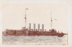 / Marine De Guerre - Carte Photo - Cuirasse H.M.S.SPARTIATE/cliché E.pouteau -
													France
												