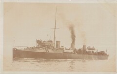 / Marine De Guerre - Carte Photo - Cuirasse H.M.S. VIOLET/ Au Verso Pouteau -
													France
												