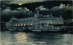 Paris 7e-Paris la nuit-La nouvelle Gare d'Orléans à Paris 7e