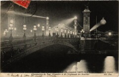 Paris 7e-Illumination du Pont Alexandre Iii à Paris 7e