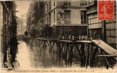 Paris 7e-Inondation-Les Passerelles rue de Beaune à Paris 7e
