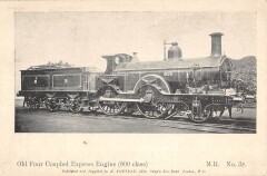 Train - Locomotive Old Four Coupled Express Engine