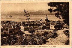 Saint-Tropez vue générale et la baie à Saint-Tropez