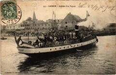 Larmor Arrivée d'un vapeur -
													56 Morbihan
												