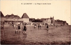 Le Crotoy La PLage a marée haute au Crotoy