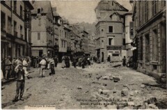 Elbeuf Place du Bour-du-Couevnt Orage 1908 à Elbeuf
