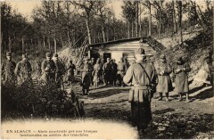 En Alsace Abris tranches Guerre