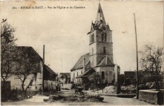Aspach-le-Haut Eglise et Cimetiere à Aspach