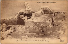 Auvergne Le Puy-de-Dome Observatoire en hiver Winter