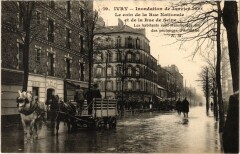 Ivry Rue Nationale Rue de Seine Inondations
