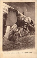 Glacier de Bionnassay pont de glace