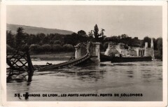 Env. de Lyon Ponts Meutris Ponts de Colonges Guerre à Longes
