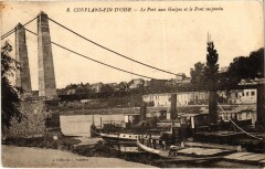 Conflans-Sainte-Honorine Fin-D'Oise - Port aux Guepes - Pont à Conflans-Sainte-Honorine