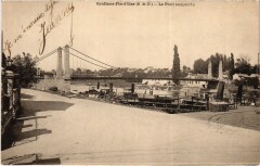 Conflans-Sainte-Honorine Fin-D'Oise - Le Pont Suspendu à Conflans-Sainte-Honorine