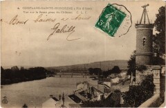Conflans-Sainte-Honorine Vue sur la Seine prise du Chateau à Conflans-Sainte-Honorine