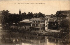 Chatou Ile de Chatou - Vue prise du Pont à Chatou