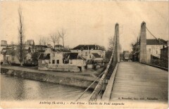 Andresy Fin-d'Oise - Entree du Pont Suspendu