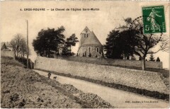 Grosrouvre Le Chevet de l'Eglise Saint-Martin à Grosrouvre