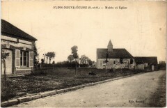 Flins-Neuve-Eglise Mairie et Eglise