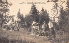 Allevard Les Bains - Descente En Traineau De Brame Farine à Allevard